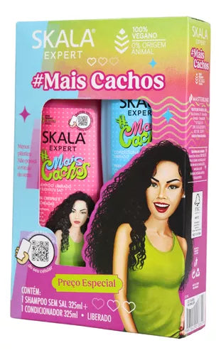PACK SHAMPOO ACONDICIONADOR SKALA EXPERT MAIS CACHOS