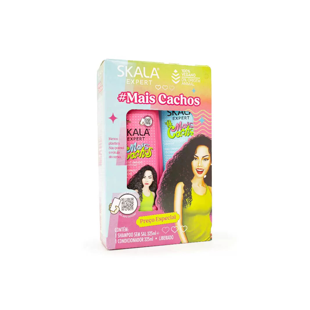 PACK SHAMPOO ACONDICIONADOR SKALA EXPERT MAIS CACHOS