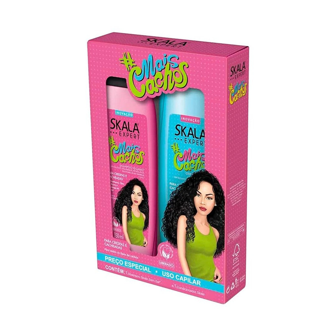 PACK SHAMPOO ACONDICIONADOR SKALA EXPERT MAIS CACHOS