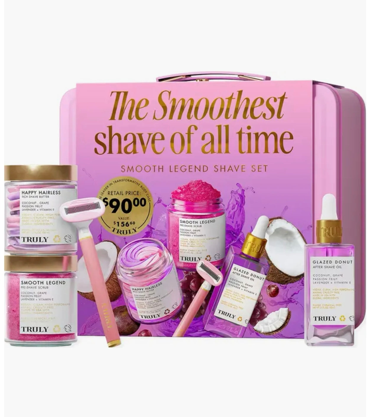 ***Kit Smooth Legend Shave Set Truly Beauty ***detalle en el neceser metálico***