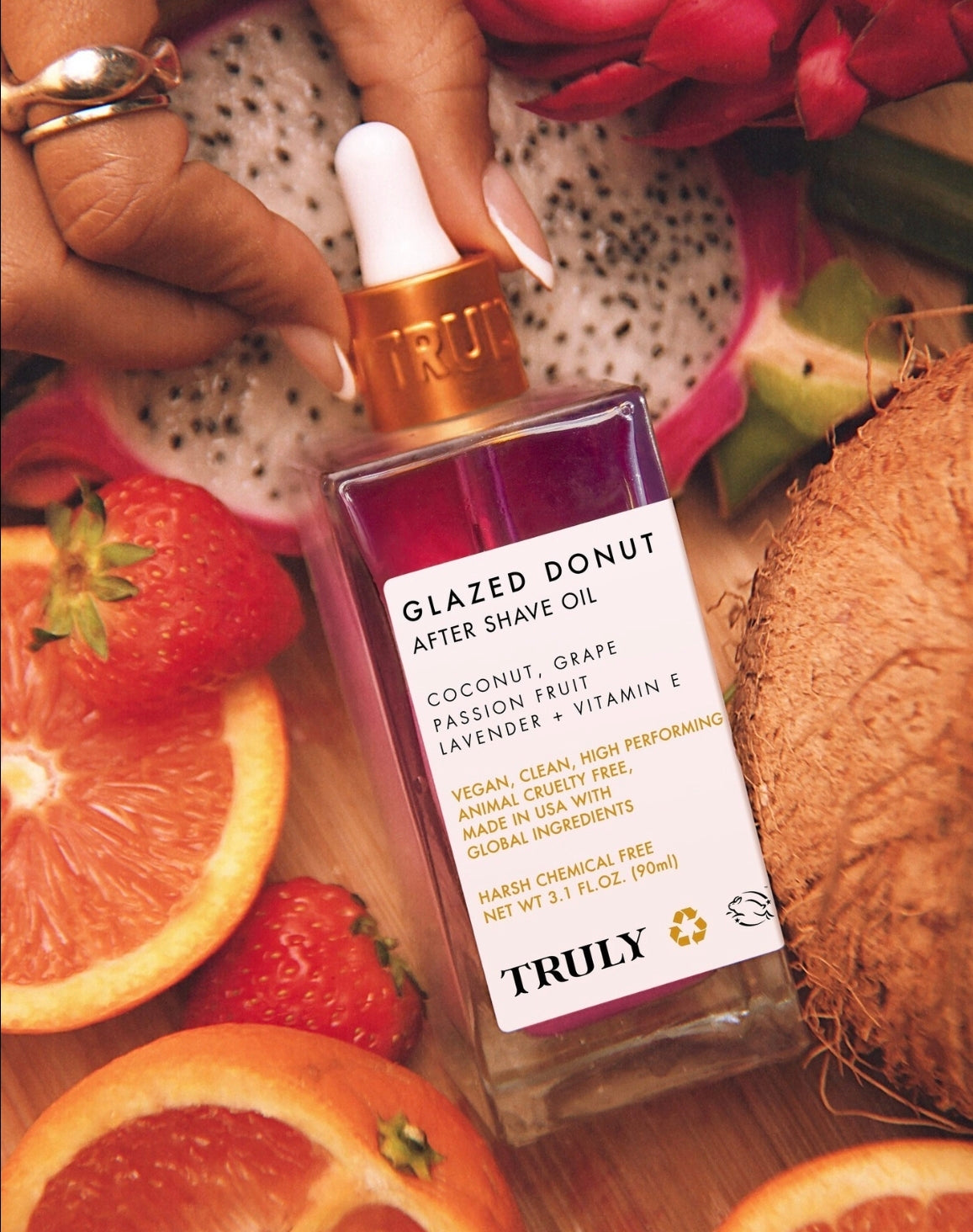 After Shave Oil Glazed Donut Truly - Aceite de lujo para después del afeitado