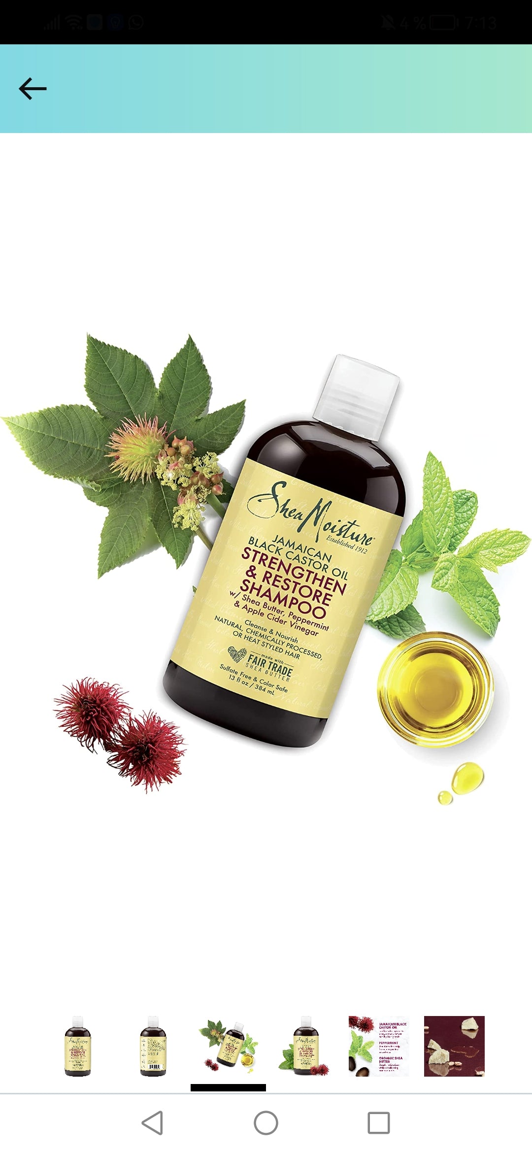 Champú Clarificante Sin Sulfatos con Aceite de Ricino – Fortalece y Restaura Rizos | Jamaican Black Castor Oil | CURLY GIRL CR
Acondicionador Fortalecedor con Manteca de Karité y Menta – Rizos Naturales | Jamaican Black Castor Oil | CURLY GIRL CR
