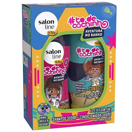 kit kids #todecachinho Salon Line champú/ acondicionador / crema