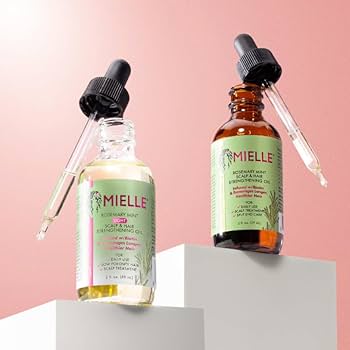 Aceite fortalecedor del cuero cabelludo y el cabello con romero y menta Mielle * serum