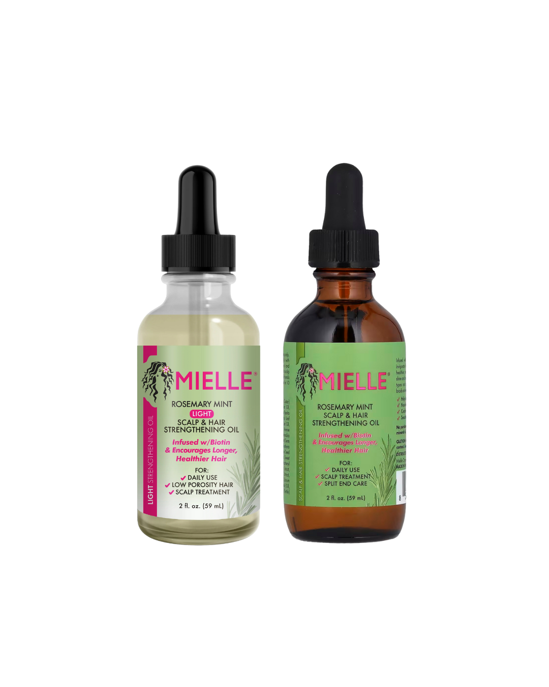 Aceite fortalecedor del cuero cabelludo y el cabello con romero y menta Mielle * serum