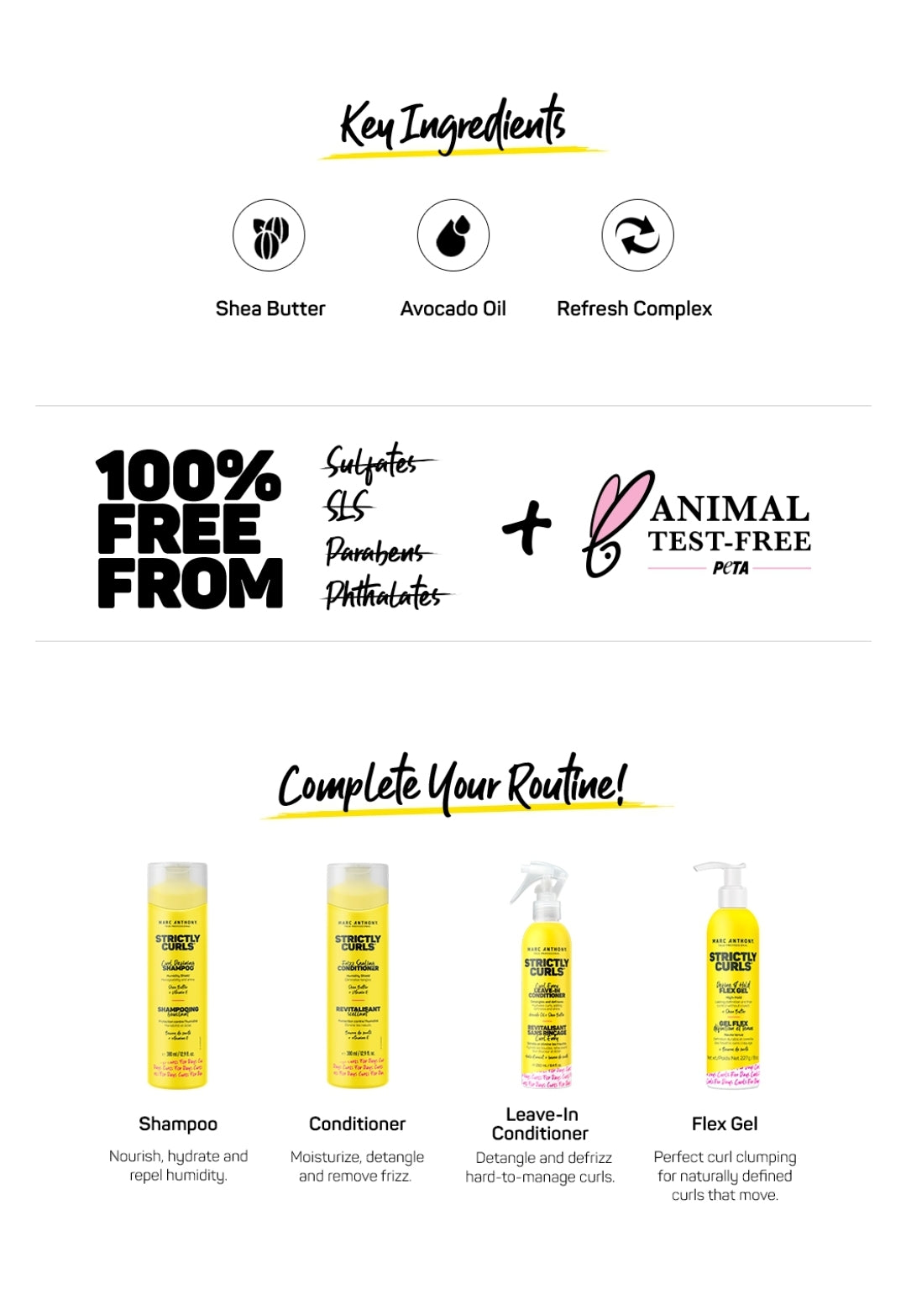 Marc Anthony Strictly Curls - Laca para cabello rizado, 5 en 1, fórmula nutritiva para cuero cabelludo y cabello hidratados, refrescados y saludables desde la raíz hasta las puntas, 5.7 onzas líquidas