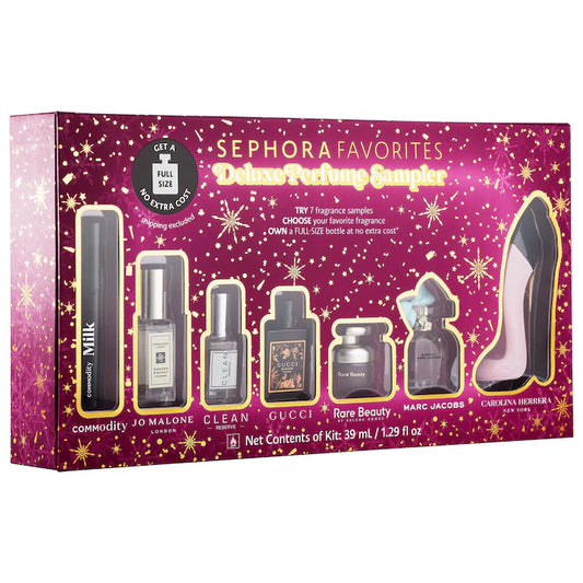 Set de muestra de perfumes de lujo para las fiestas con cupón canjeable Favoritos de Sephora