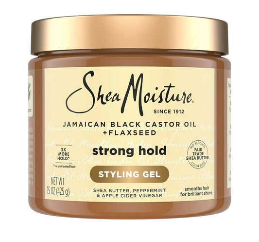 Gel de Peinado Fijación Fuerte Aceite de Ricino Negro Jamaicano – SheaMoisture