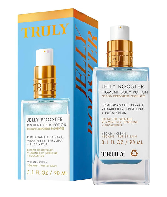 Truly Beauty Jelly Booster - Tratamiento de pigmentos para poción corporal, cicatriz de acné de absorción rápida para cara y cuerpo, ungüento para eliminar cicatrices, suero ligero para cicatrices