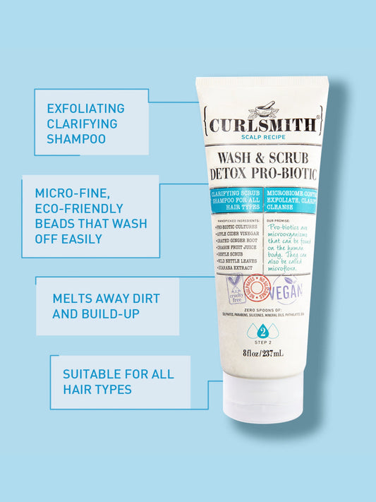 CHAMPÚ DESINTOXICANTE WASH & SCRUB CURLSMITH